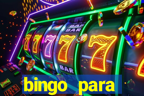 bingo para despedida de solteira para imprimir